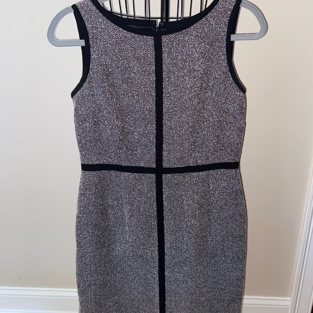 Black and Grey Pencil Dress